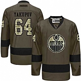 Glued Edmonton Oilers #64 Nail Yakupov Green Salute to Service NHL Jersey,baseball caps,new era cap wholesale,wholesale hats